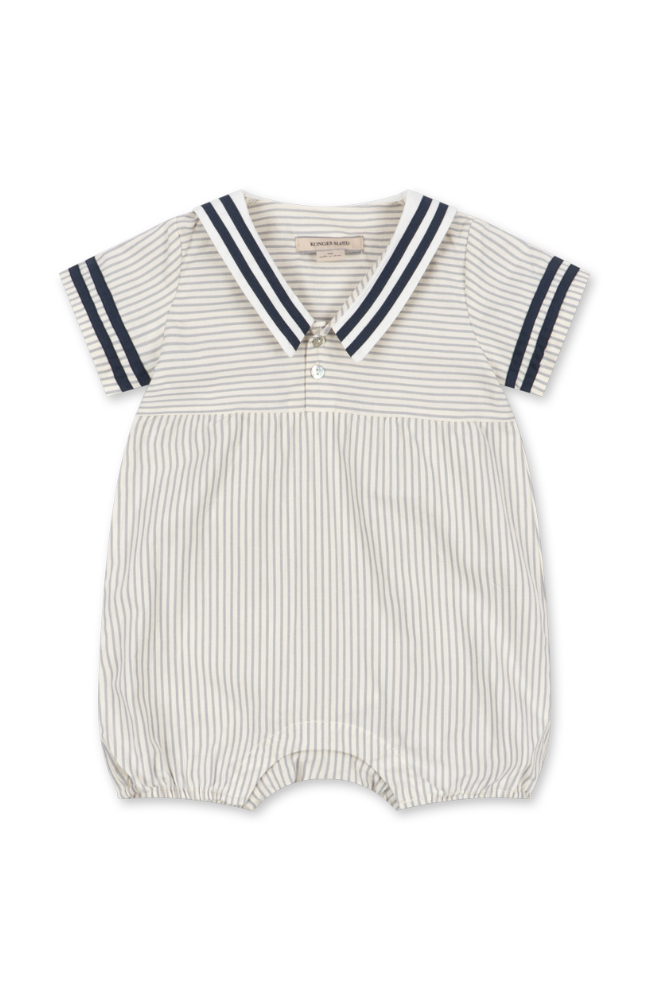 Allie Sailor Romper - Bleu Stripe