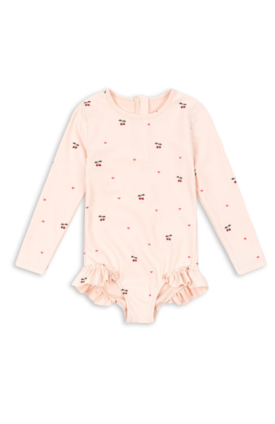 Merle LS Swimsuit - Cherry Coeur Rose