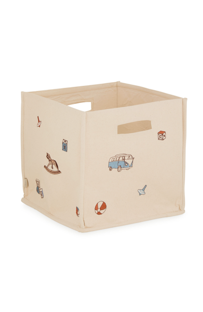 Canvas Storage Basket - Vintage Toys