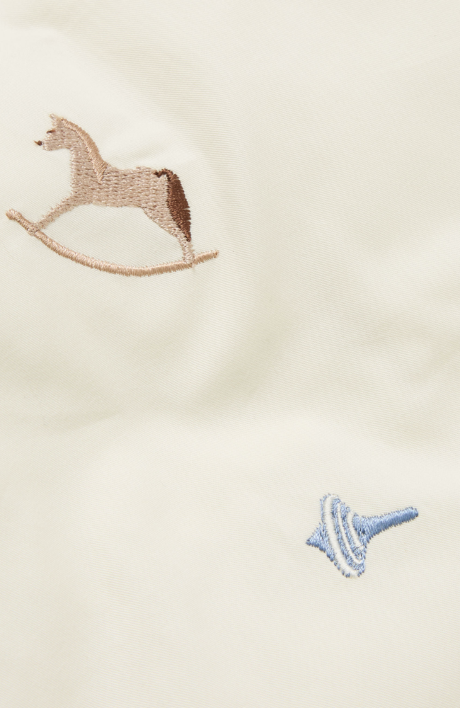 Embroidered Baby Bedding - Vintage Toys