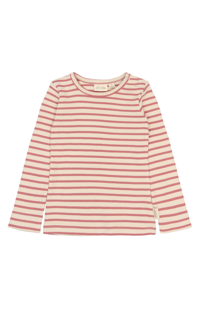 Sky LS Tee - Dusty Rose Striped