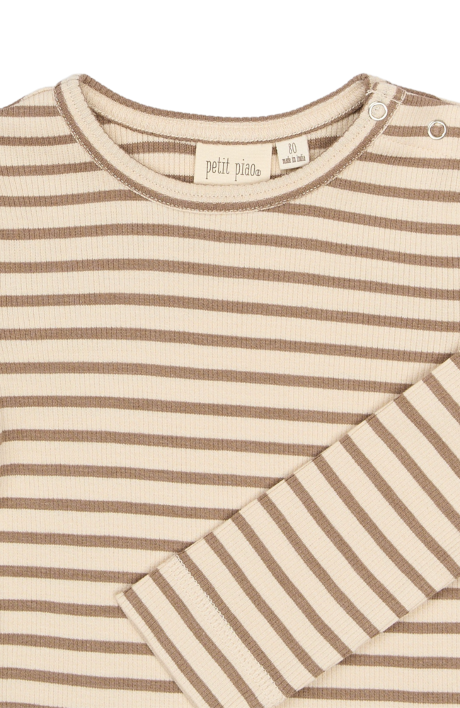 Sky LS Tee - Ginger Snap Striped
