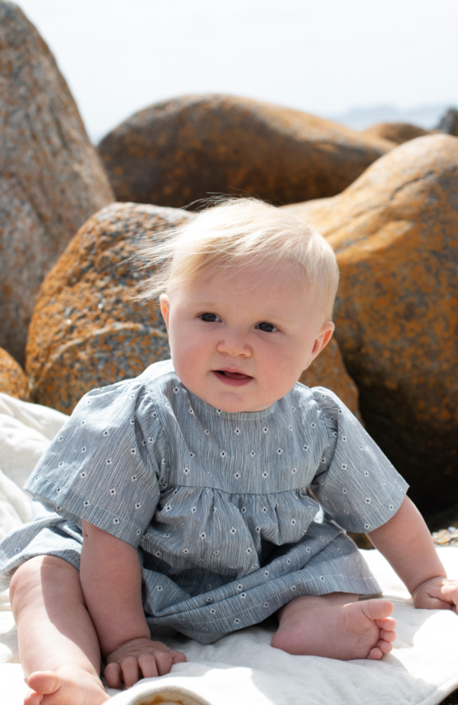 Baby Flair Dress - Indigo Gem