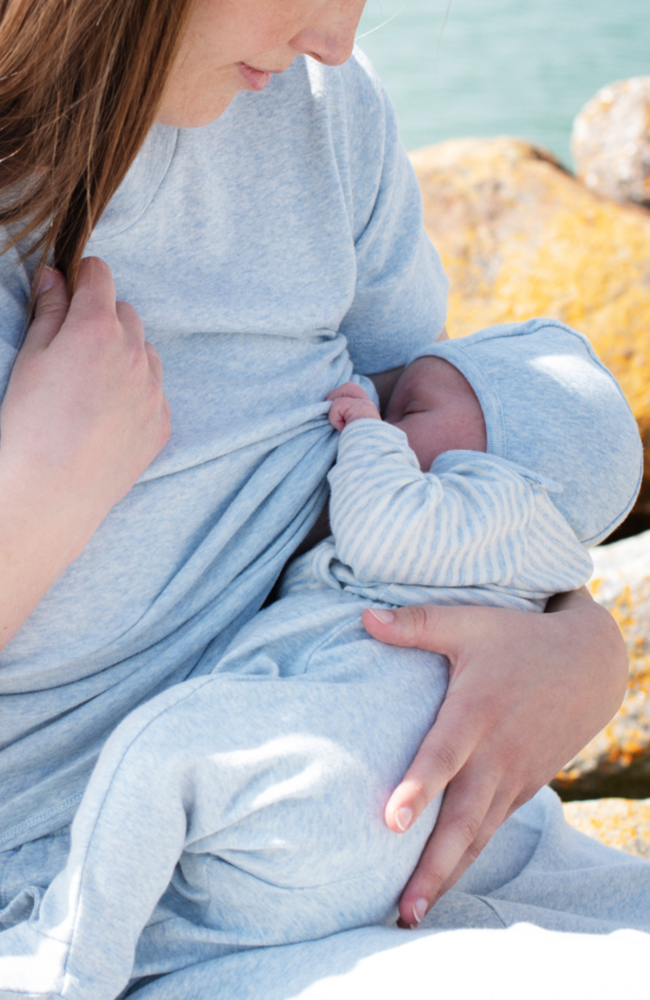 Newborn Pants w. Feet - Mist