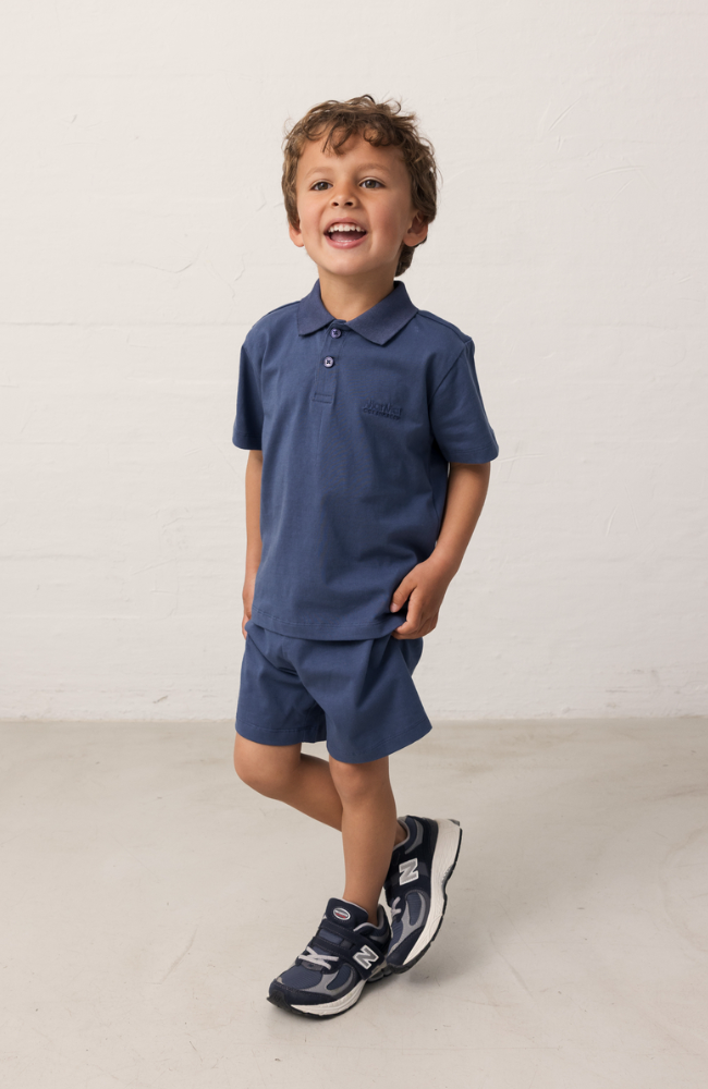 Tad Polo Shirt - Vintage Blue