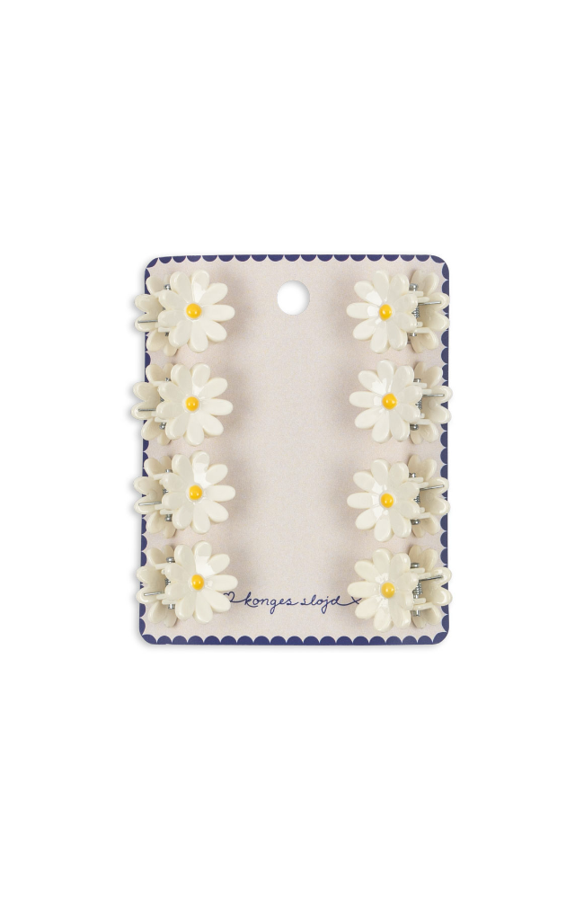Daisy Mini Hair Clips 8pk