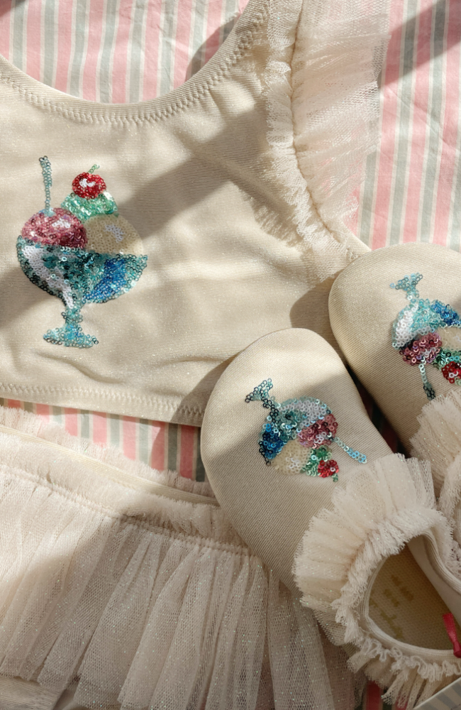 Amandie Frill Swim Shoes - Rosewater