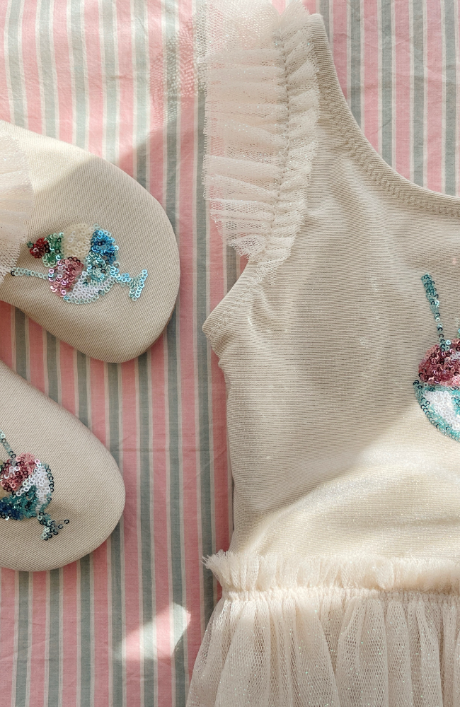 Amandie Frill Swim Shoes - Rosewater