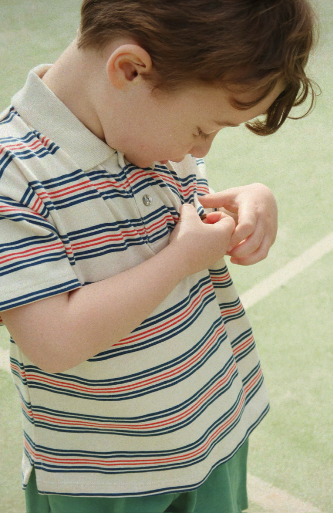 Spotty SS Polo - Stripie Stripe