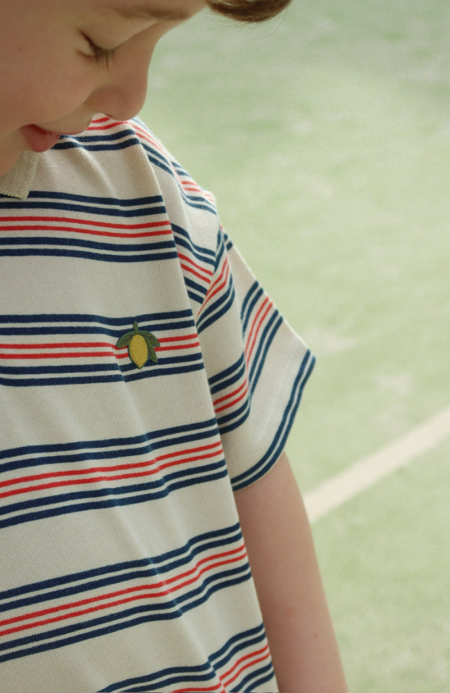 Spotty SS Polo - Stripie Stripe