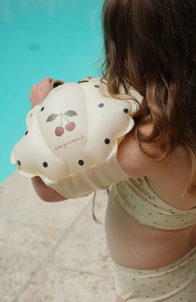 Water Wings - Navy Dots