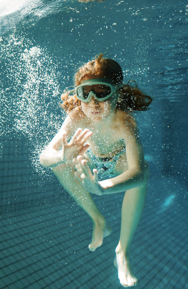 Kerem Swim Goggles - Peppermint / Garden green