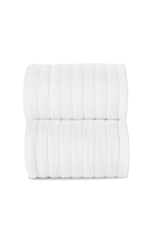 Rib Knee Socks - 200 White