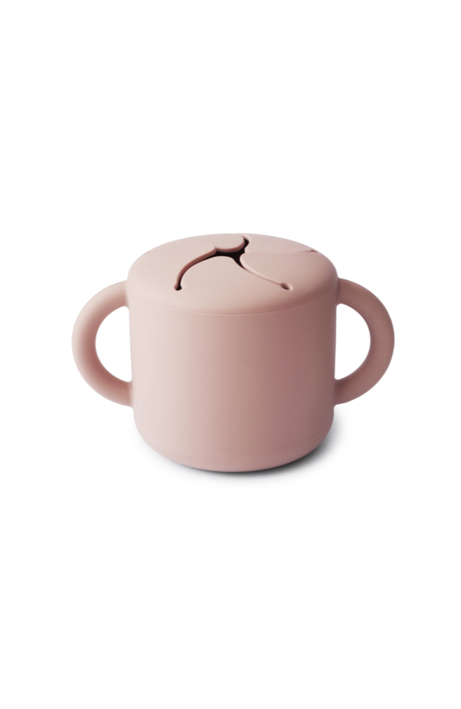 Mushie Silicone Snack Cup - Blush