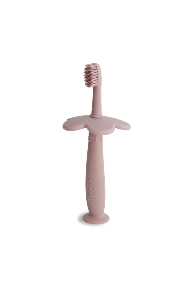 Mushie Flower Training Toothbrush - Blush