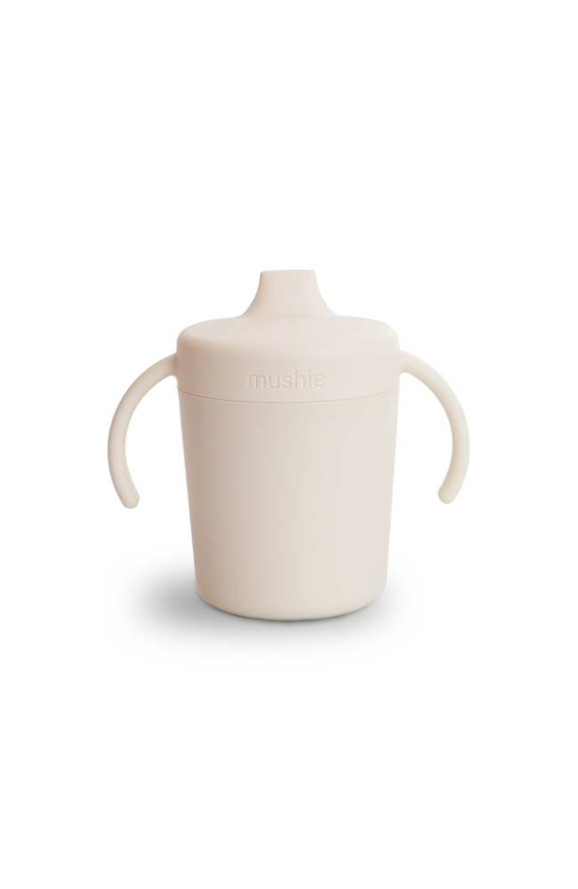 Mushie Trainer Sippy Cup - Ivory