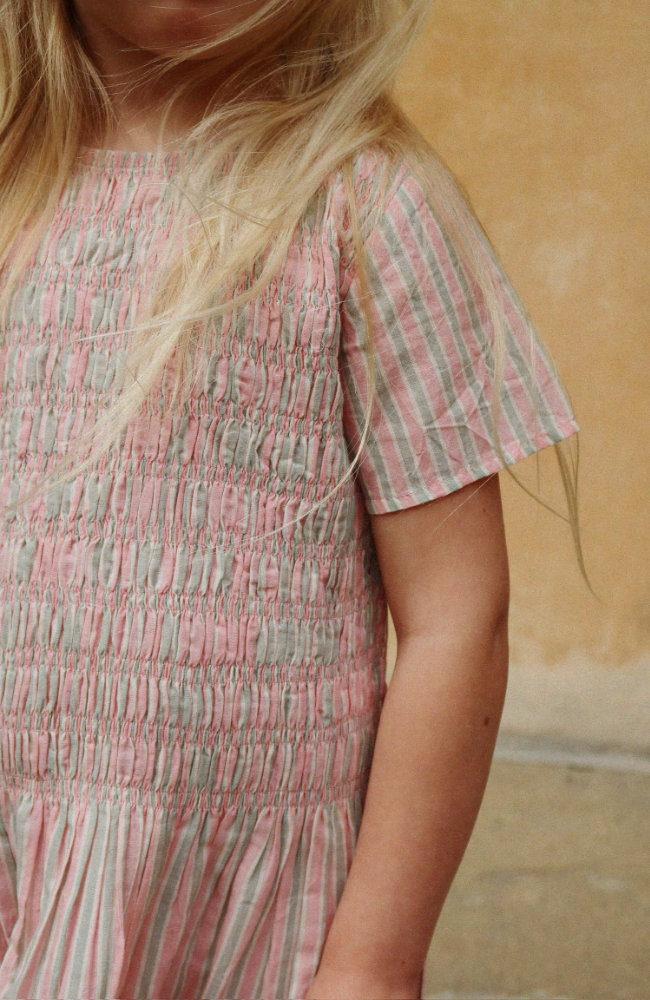 Luli Dress - Blush Stripe