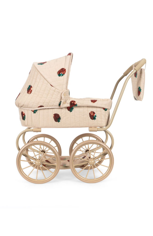 Minnie Tulle Doll Pram - Strawberry