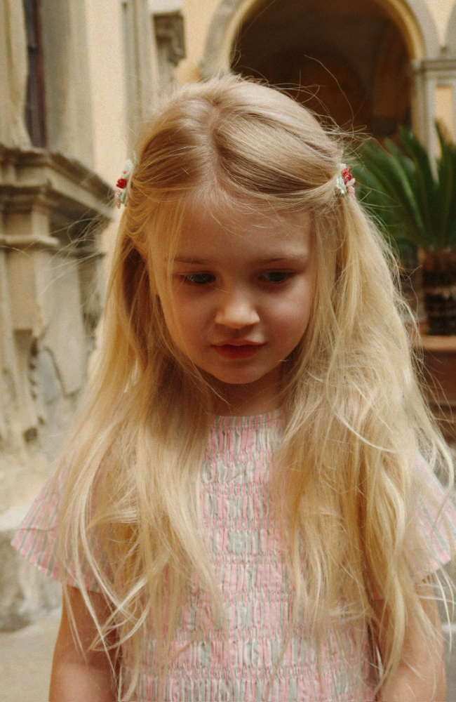 Luli Dress - Blush Stripe