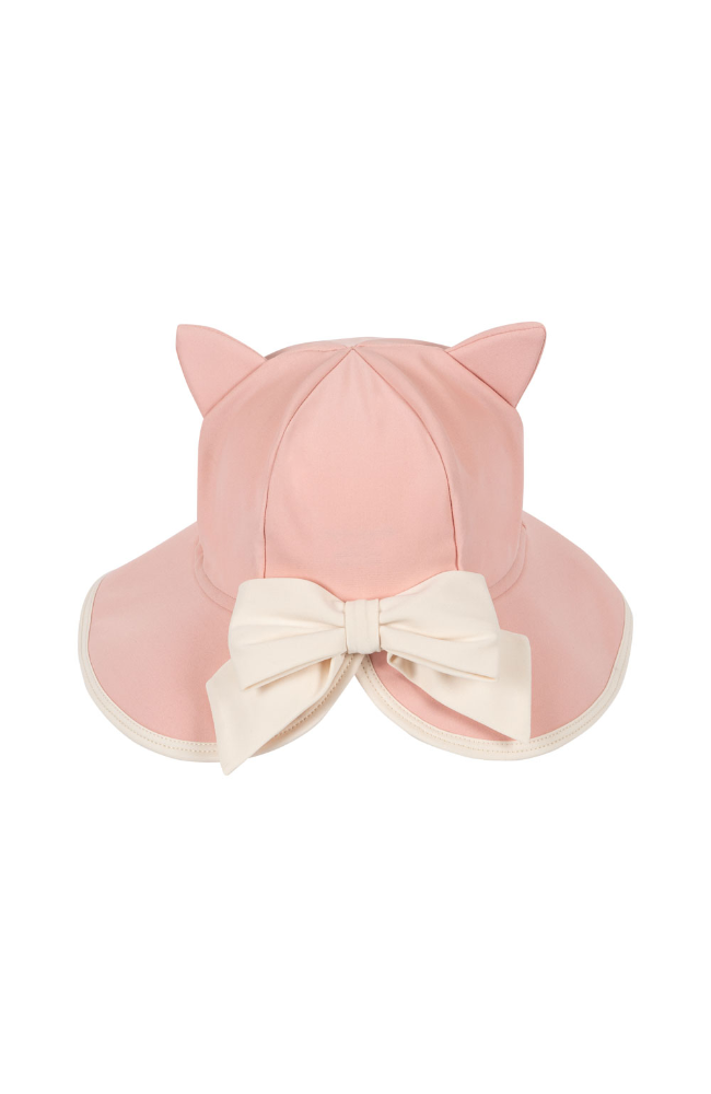 Kitty Swim/Sun Hat - Powder Pink