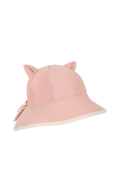 Kitty Swim/Sun Hat - Powder Pink