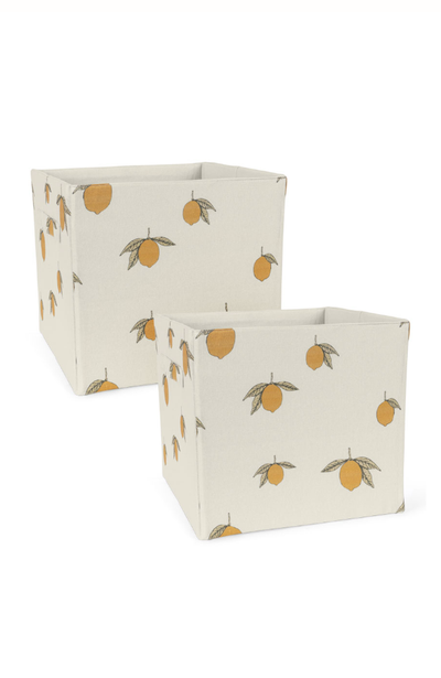 Förvaringskorg 2-pack - Citron