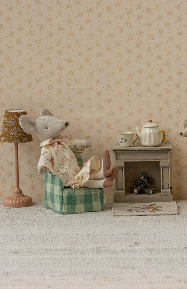 Öppen spis, mus - Off White