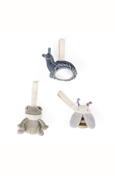 Aktivitetsleksaker - 3 st - Groda / Bi / Snigel 