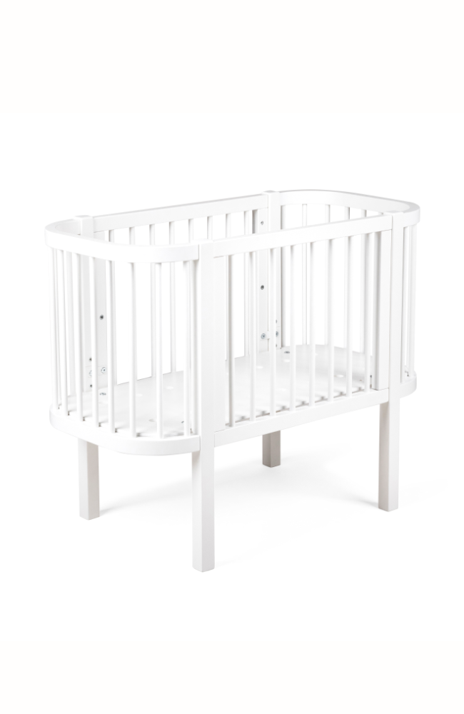 Sebra Bedside Crib - Classic White