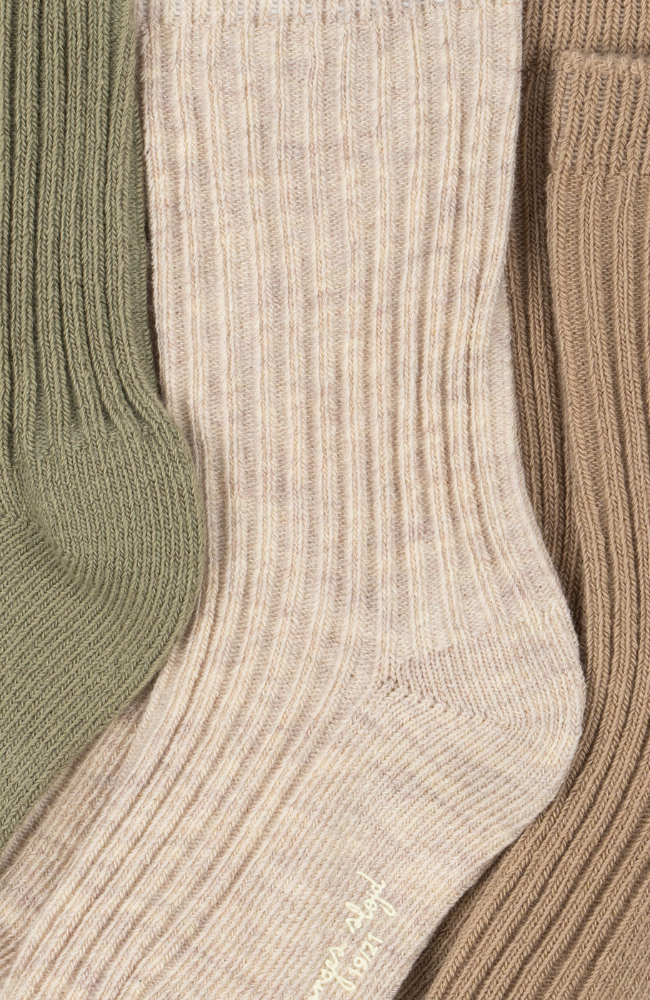 3 Pack Rib Socks - Mix