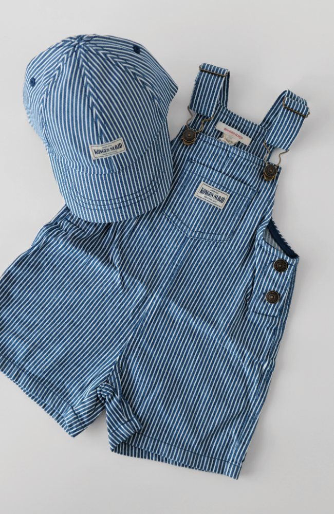 Luc Overalls - Blue Stripe