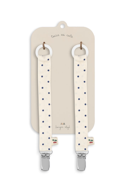 2 Pack Pacifier Holder - Estate Dot