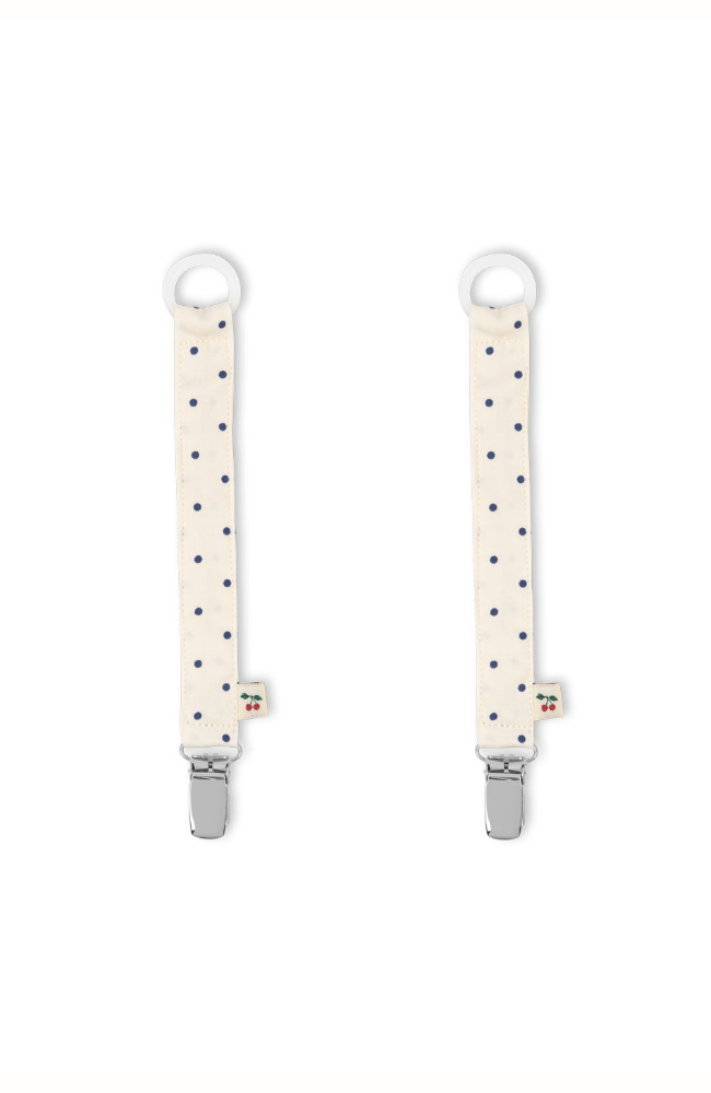2 Pack Pacifier Holder - Estate Dot