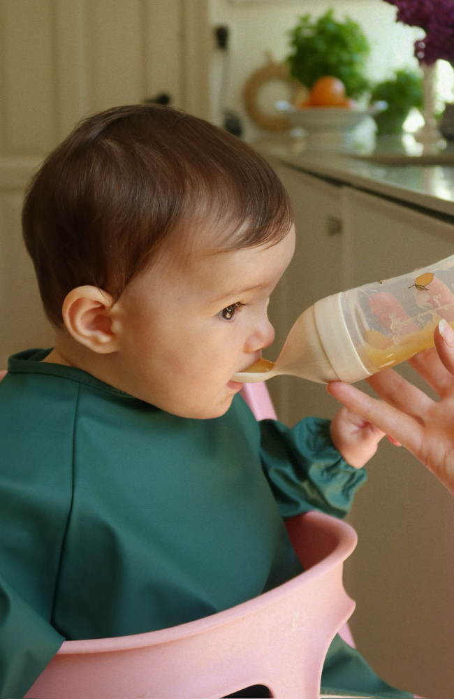 2 Pack Dinner Bib w/ Sleeves - Kubi / Rain Forest