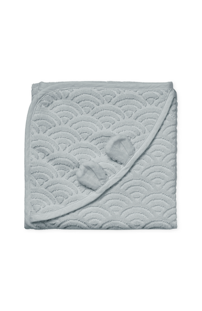 Hooded Towel With Ears - Classic Grey