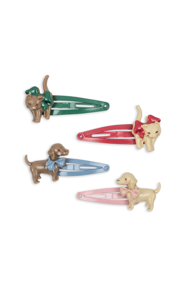 4 Pack Cats And Dogs Hair Clip - Multi