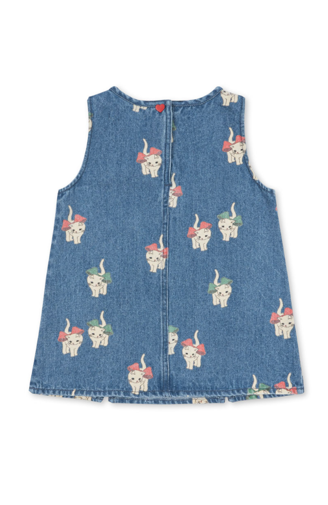 Magot Dress - Bow Kitty Denim