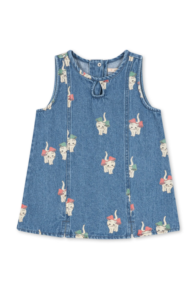 Magot Dress - Bow Kitty Denim