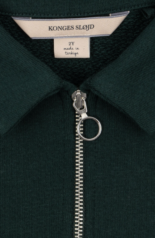 Doggy Half Zip Polo - Pine Grove