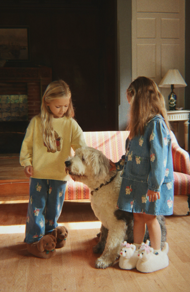 Magot Dress - Bow Kitty Denim