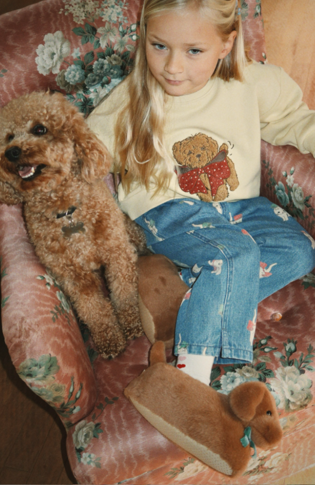 Sausage Dog Footies - Chicory Coffe