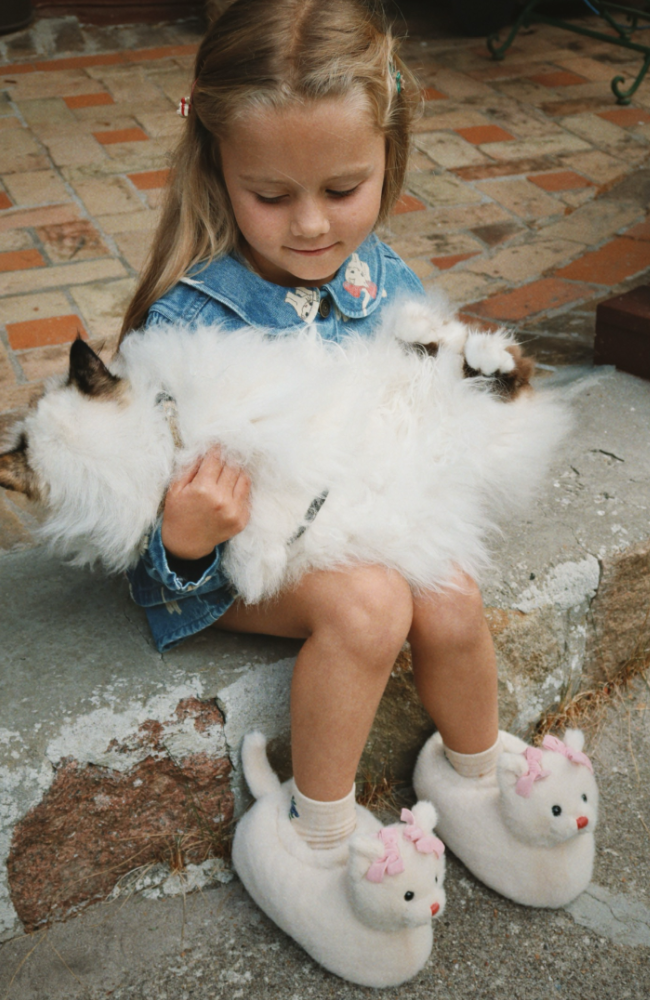 Magot Dress - Bow Kitty Denim