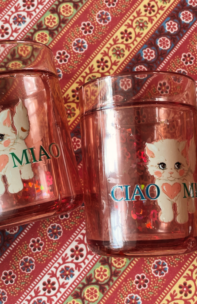 2 Pack Glitter Cup - Ciao Miao