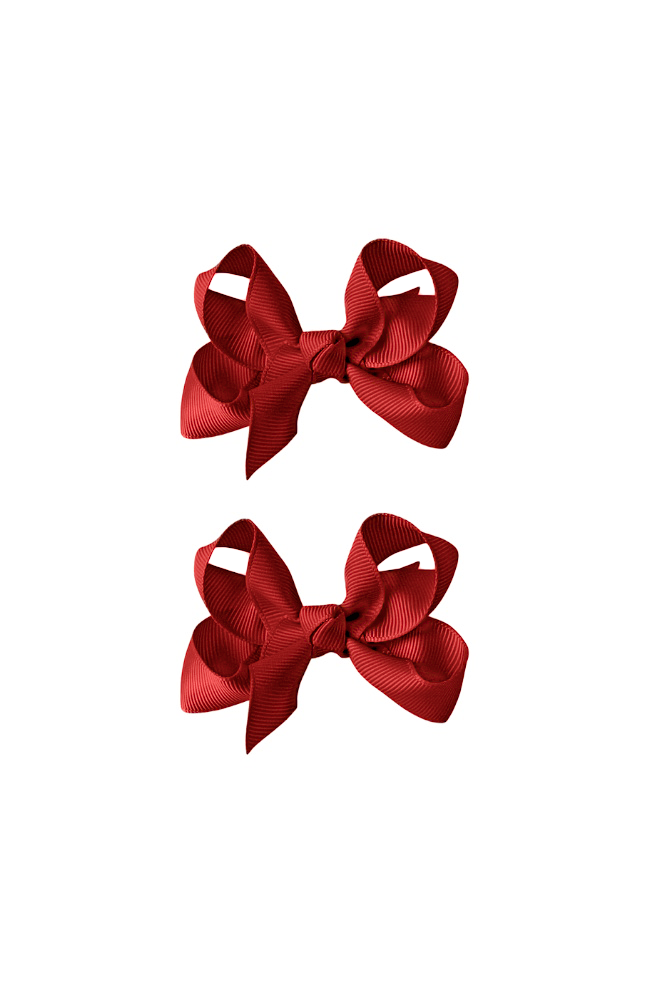 Medium Bows 2pk - Scarlet Red