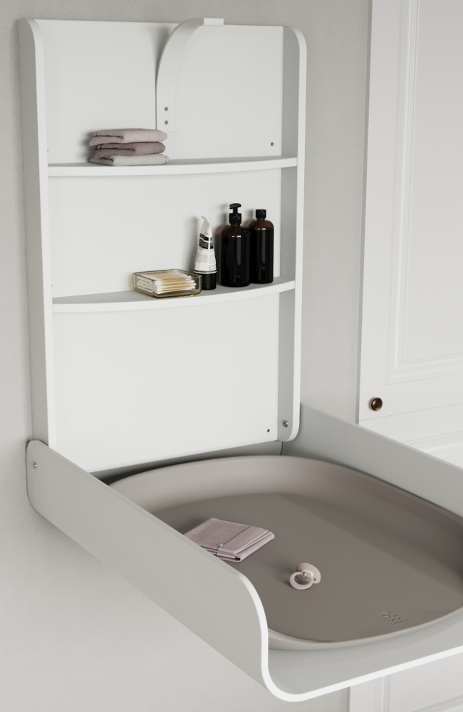 Skiptiborð Veggfest / Wall Changing Table - White