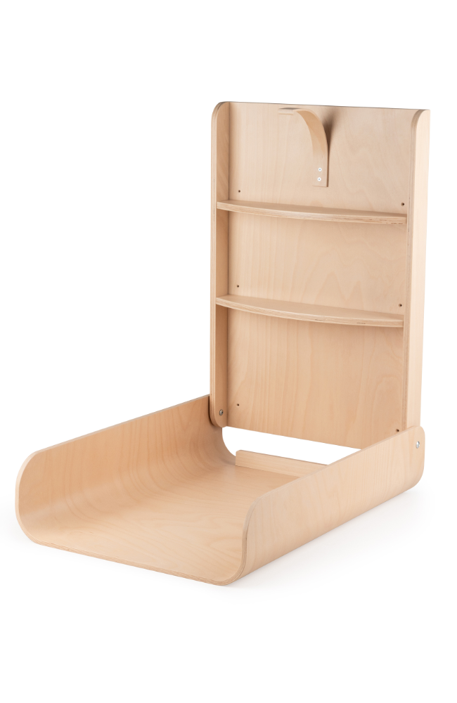 Skiptiborð Veggfest / Wall Changing Table - Wood
