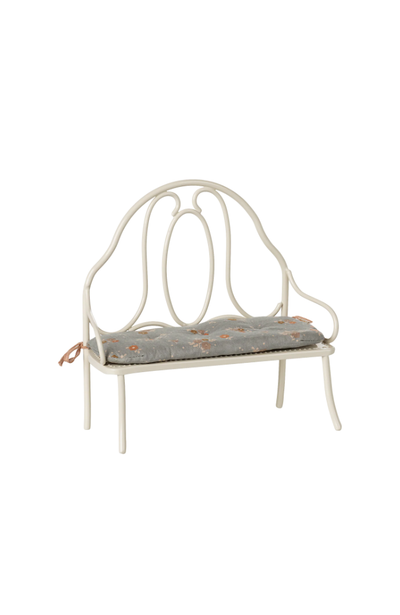 Vintage Bench, Miniature - Off White
