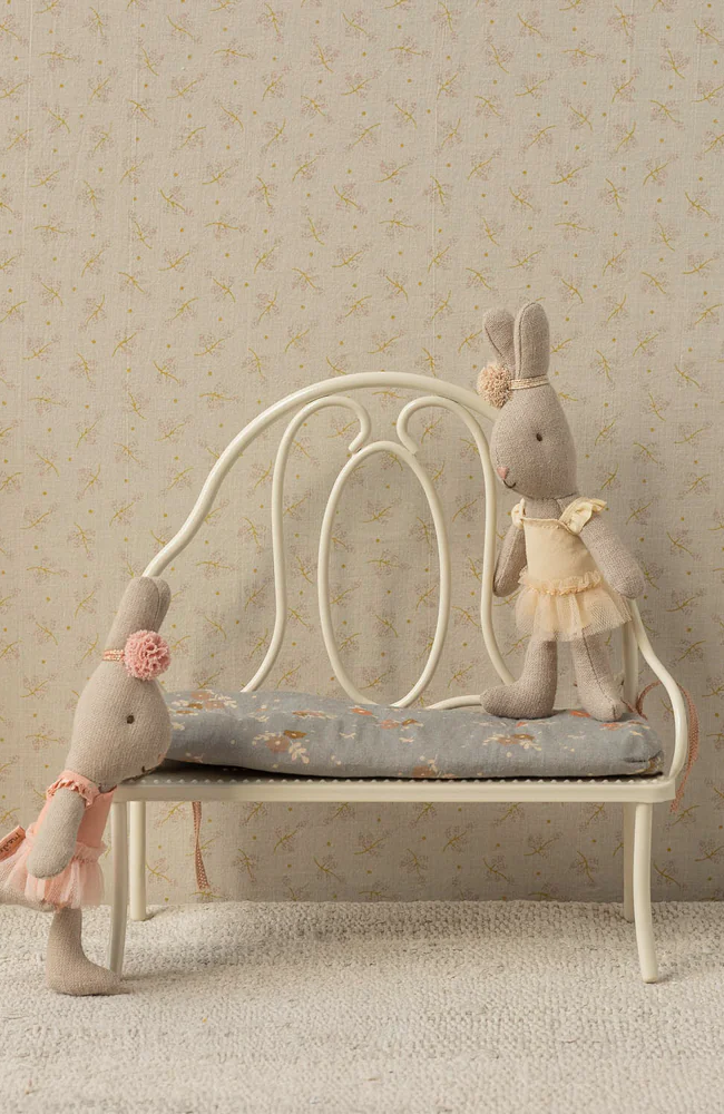 Vintage Bench, Miniature - Off White