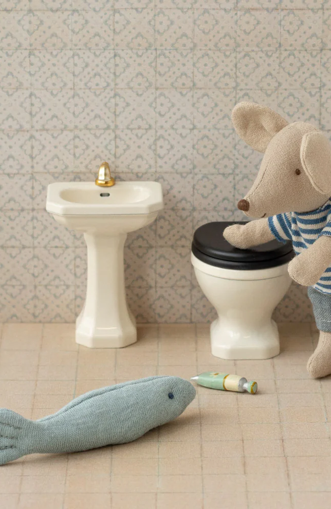 Bathroom Sink Mouse - Off White