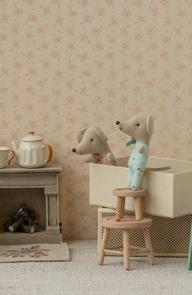 Twins - Baby Mice in Matchbox Pink And Blue